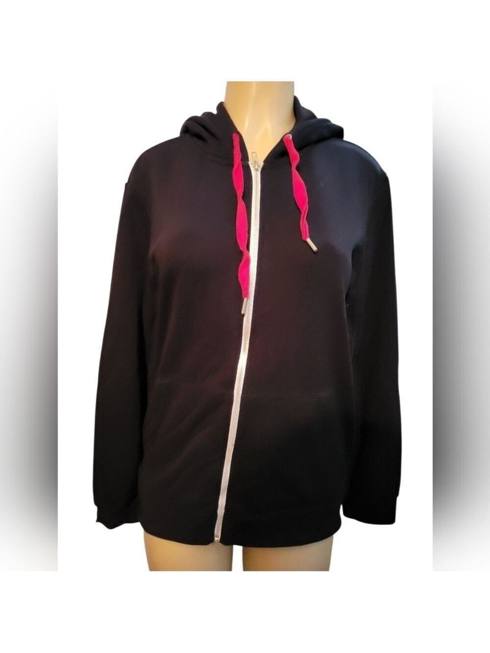 Forever 21 Mens Black Full Zip Hoodie